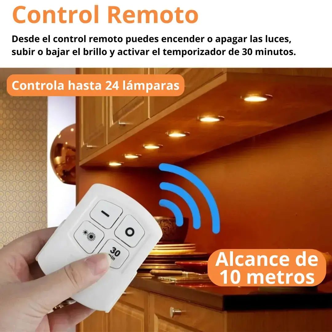 LumiPro® -  3 Luces Led + Control Remoto