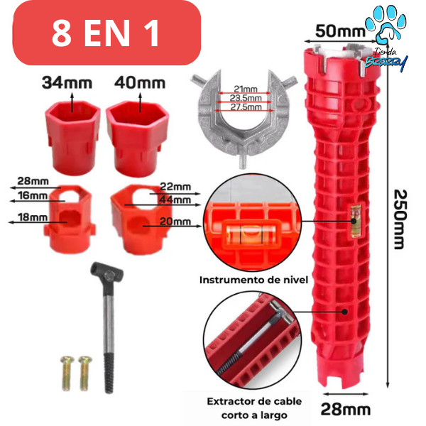 Llave Multiuso 8 en 1