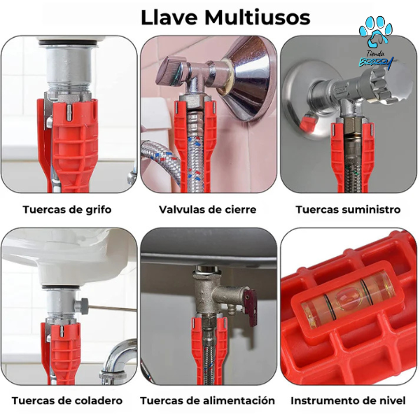 Llave Multiuso 8 en 1