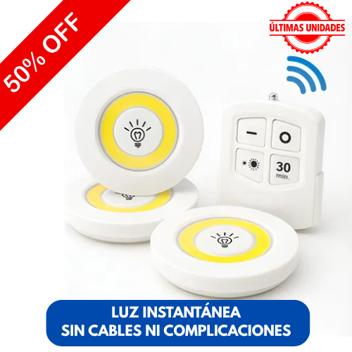 LumiPro® -  3 Luces Led + Control Remoto